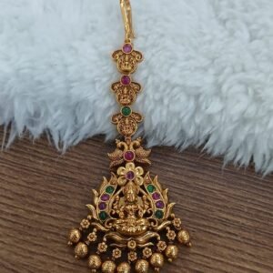 Antique nakshi Lakshmi kaasu maang tika  (Multi)