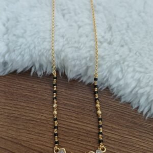 White stone flat pattern blackbeads