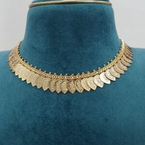 Simple drop shape Lakshmi kaasu Micropolish chain