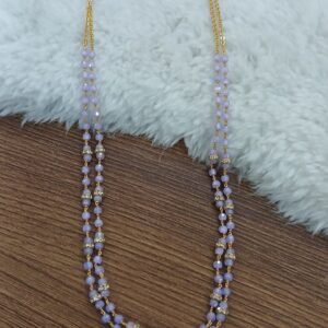Double line Lavender CZ with diamond rings and kattutheega
