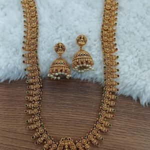 Mid length nakshi haaram with buttalu
