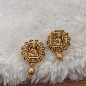 Antique nakshi round lakshmi studs