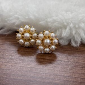3 mm size pearl studs with Micropolish srew back