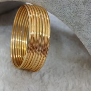 2.8 Full plain Micropolish bangles (set of 8)