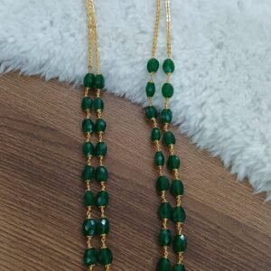 Double line real cutting Emerald micropolish chain