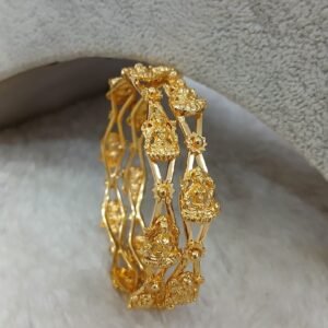 2.6 Full Micropolish lakshmi bangles (set of 2)