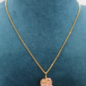 Pink elephant with Micropolish chain
