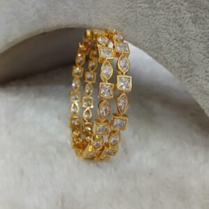 2.6 Full uncut Micropolish bangles (set of 2)
