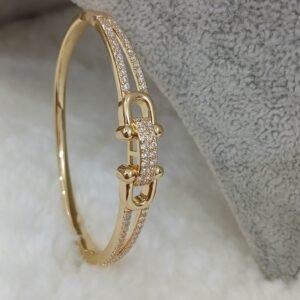 3D pattern Micropolish openable bracelet
