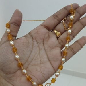 Golden yellow topaz & swarouski with kattutheega