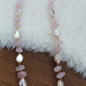 Natural quartz and boraq pearls with kattutheega