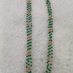 Dark green CZ 3 lines Micropolish chain