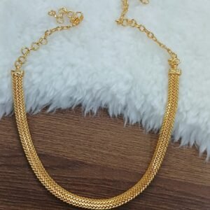 Gold copy Micropolish naan chain (Small design detailing)