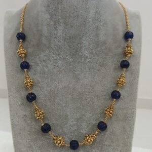 Real blue pumpkin with nakshi balls chain