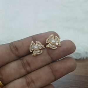 Imported quality designer stone studs with pearl