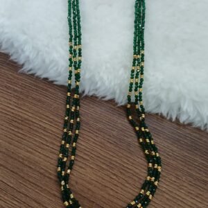 Green spinels 3 lines with micro nuts & CZ stones ball