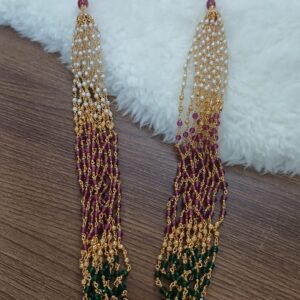 24 inches Multi beads bunch chain