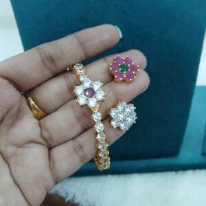 Openable & Changable Micropolish stone bangle (2.4 to 2.8 adjustable)