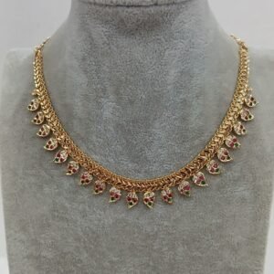 Multi stones Mango design Micropolish chain