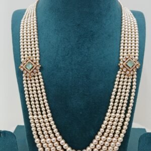 Light green pendants 5 layered swarouski