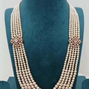 Light pink pendants 5 layered swarouski