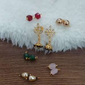 Gold replica changeable earrings