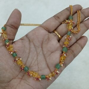 Real multi beads kattutheega chain