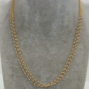 3 lines Real swarouski Micropolish chain